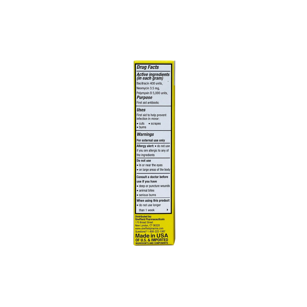 Dr. Sheffield Crema Triple Antibiótico 9.35 g - Primeros Auxilios