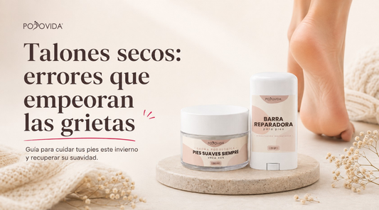 Talones secos en invierno: errores que empeoran las grietas