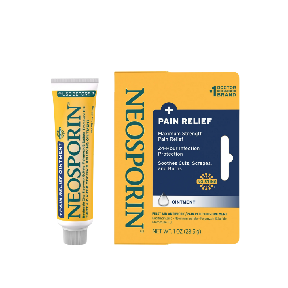 Neosporin Plus Pomada Antibiótica Alivio del Dolor 28.3 g