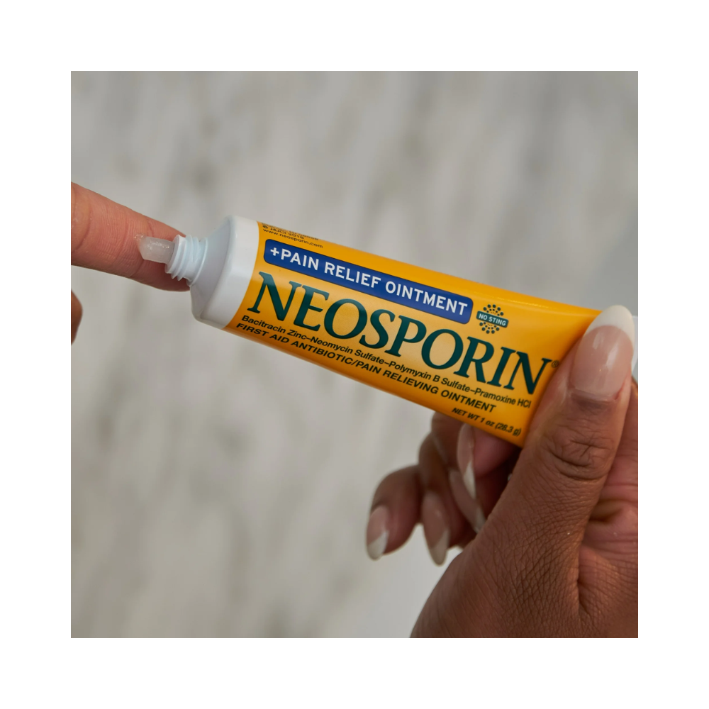 Neosporin Plus Pomada Antibiótica Alivio del Dolor 28.3 g