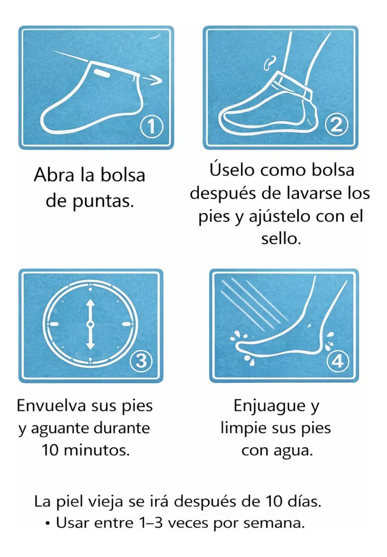 Mascarilla Hidratante para Pies Secos – Hidratación Profunda